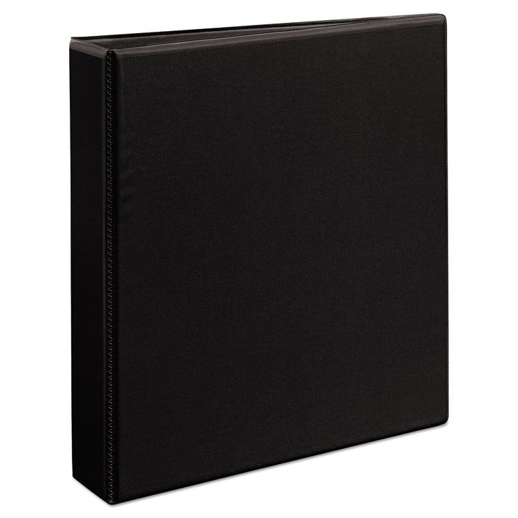 Avery® Durable View Binder with DuraHinge and EZD Rings, 3 Rings, 1.5" Capacity, 11 x 8.5, Black, (9400) (AVE09400)