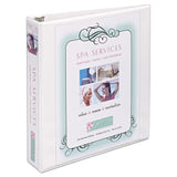 Avery® Heavy-Duty Non Stick View Binder with DuraHinge and Slant Rings, 3 Rings, 1.5" Capacity, 11 x 8.5, White, (5404) (AVE05404) Each