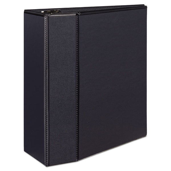 Avery® Durable View Binder with DuraHinge and EZD Rings, 3 Rings, 5" Capacity, 11 x 8.5, Black, (9900) (AVE09900)