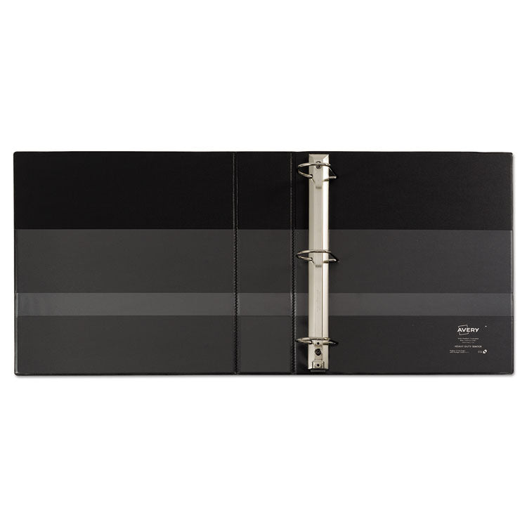 Avery® Heavy-Duty Non Stick View Binder with DuraHinge and Slant Rings, 3 Rings, 2" Capacity, 11 x 8.5, Black, (5500) (AVE05500) Each