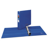 Avery® Heavy-Duty Non-View Binder with DuraHinge and One Touch EZD Rings, 3 Rings, 2" Capacity, 11 x 8.5, Blue (AVE79882)