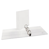 Avery® Heavy-Duty Non Stick View Binder with DuraHinge and Slant Rings, 3 Rings, 2" Capacity, 11 x 8.5, White, (5504) (AVE05504)