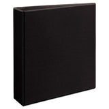 Avery® Durable View Binder with DuraHinge and EZD Rings, 3 Rings, 2" Capacity, 11 x 8.5, Black, (9500) (AVE09500)