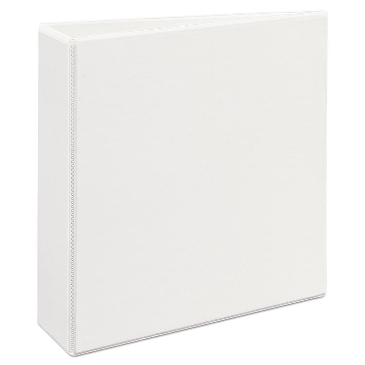 Avery® Heavy-Duty Non Stick View Binder with DuraHinge and Slant Rings, 3 Rings, 3" Capacity, 11 x 8.5, White, (5604) (AVE05604) Each