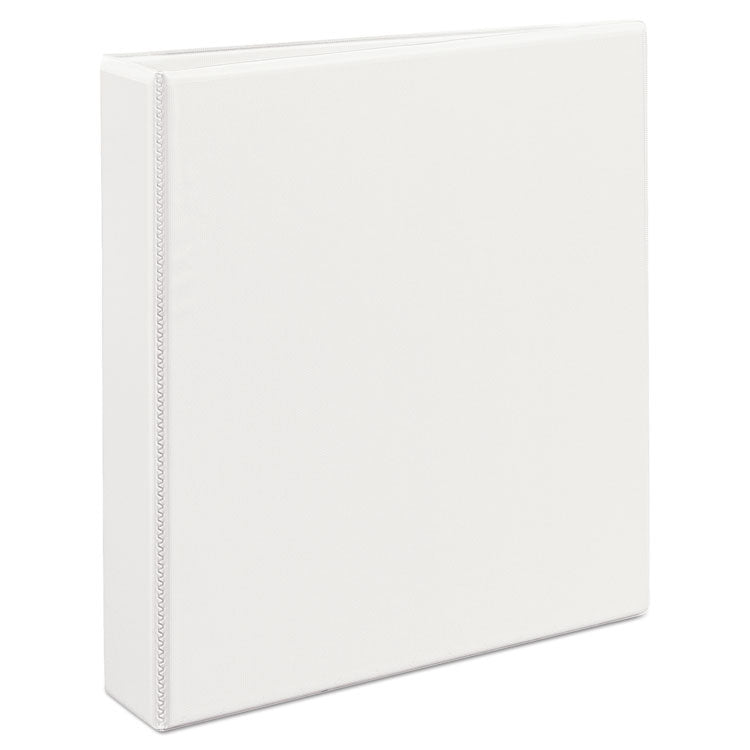 Avery® Heavy-Duty Non Stick View Binder with DuraHinge and Slant Rings, 3 Rings, 1.5" Capacity, 11 x 8.5, White, (5404) (AVE05404) Each