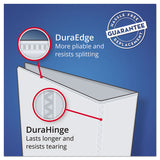 Avery® Heavy-Duty Non-View Binder with DuraHinge, Locking One Touch EZD Rings and Thumb Notch, 3 Rings, 5" Capacity, 11 x 8.5, Blue (AVE79886) Each