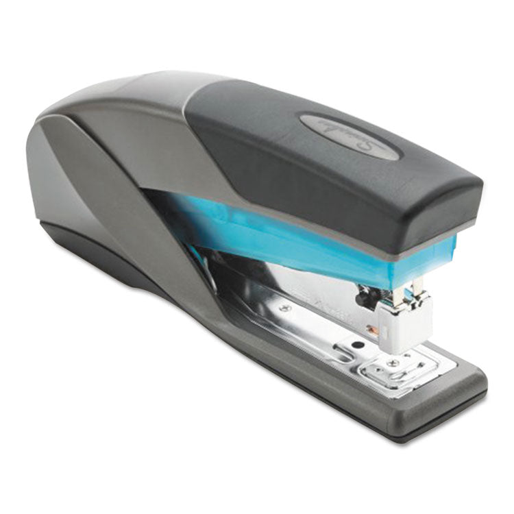 Swingline® Optima 25 Reduced Effort Stapler, 25-Sheet Capacity, Slate Gray/Blue (SWI66404)