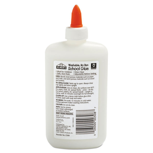 Elmer's® Washable School Glue, 7.63 oz, Dries Clear (EPIE308)