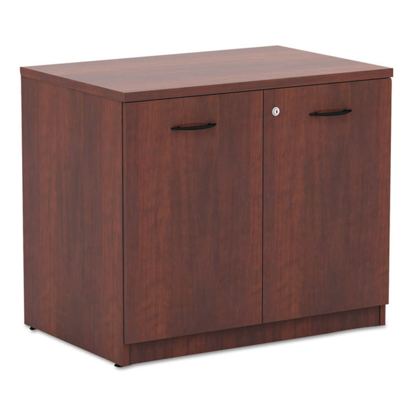 Alera® Alera Valencia Series Storage Cabinet, 34.13w x 22.78d x 29h, Medium Cherry (ALEVA613622MC)