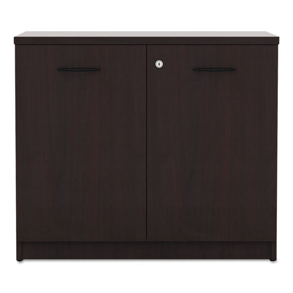 Alera® Alera Valencia Series Storage Cabinet, 34.13w x 22.78d x 29.5h, Mahogany (ALEVA613622MY)