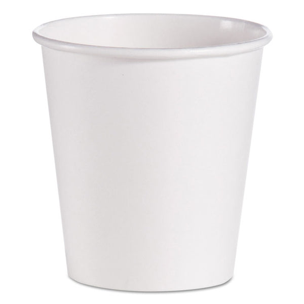 SOLO® Single-Sided Poly Paper Hot Cups, 10 oz, White, 1,000/Carton (SCC510W)