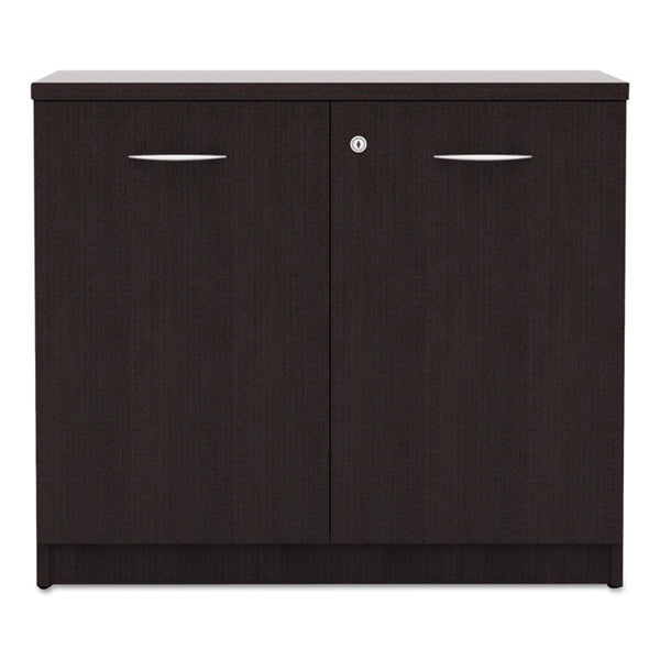 Alera® Alera Valencia Series Storage Cabinet, 34.13w x 22.78d x 29.5h, Espresso (ALEVA613622ES)