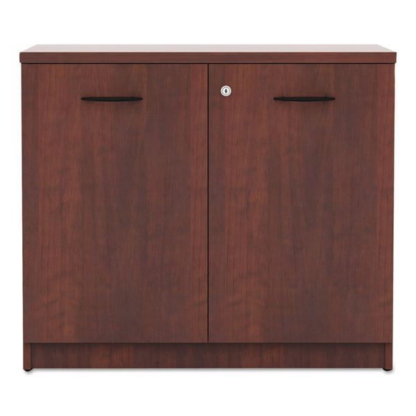 Alera® Alera Valencia Series Storage Cabinet, 34.13w x 22.78d x 29h, Medium Cherry (ALEVA613622MC)