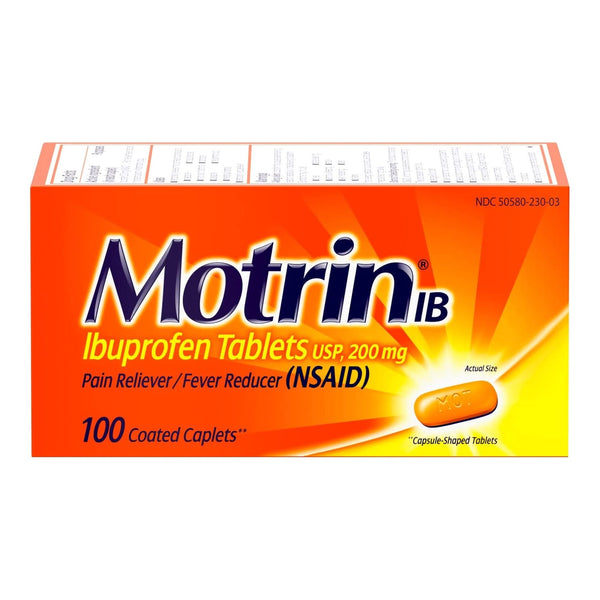 Motrin® IB Pain Relief 200 mg Strength Ibuprofen Capsule (1228862_BT) 1/BT