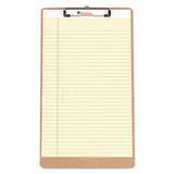 Universal® Hardboard Clipboard with Low-Profile Clip, 0.5" Clip Capacity, Holds 8.5 x 14 Sheets, Brown, 3/Pack (UNV05563)