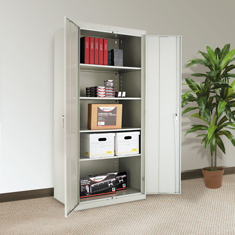 Alera® Assembled 78" High Heavy-Duty Welded Storage Cabinet, Four Adjustable Shelves, 36w x 24d, Light Gray (ALECM7824LG) Each