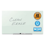 Quartet® InvisaMount Magnetic Glass Marker Board, 39 x 22, White Surface (QRTG3922IMW) Each