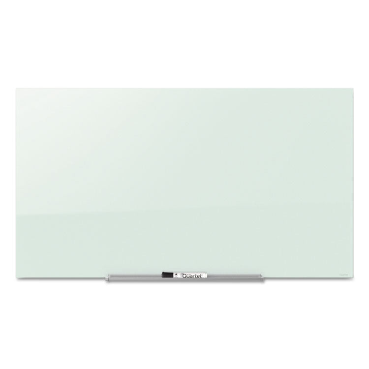 Quartet® InvisaMount Magnetic Glass Marker Board, 39 x 22, White Surface (QRTG3922IMW) Each