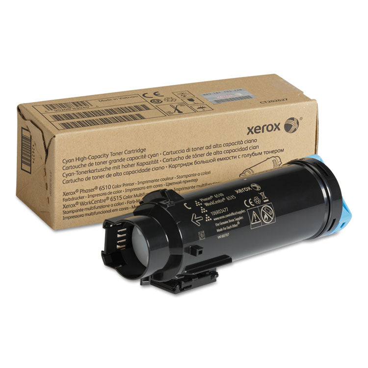 Xerox® 106R03477 High-Yield Toner, 2,400 Page-Yield, Cyan (XER106R03477) Each