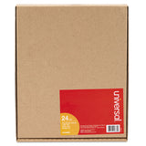 Universal® Insertable Tab Index, 5-Tab, 11 x 8.5, Buff, Assorted Tabs, 24 Sets (UNV20830) Pack of 24