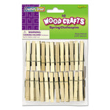 Creativity Street® Wood Spring Clothespins, 3.38" Length, Natural, 50/Pack (CKC365801) Pack of 50