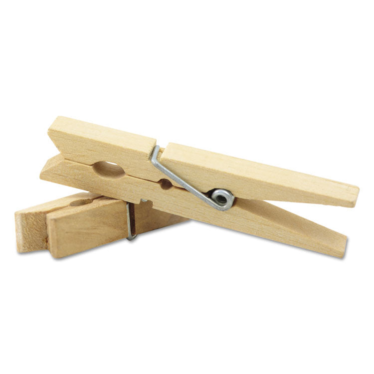 Creativity Street® Wood Spring Clothespins, 3.38" Length, Natural, 50/Pack (CKC365801) Pack of 50