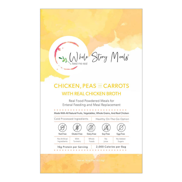 Whole Story Meals Oral Supplement Chicken / Peas / Carrot Flavor 16 oz. Pouch Powder (1223929_EA) 1/EA