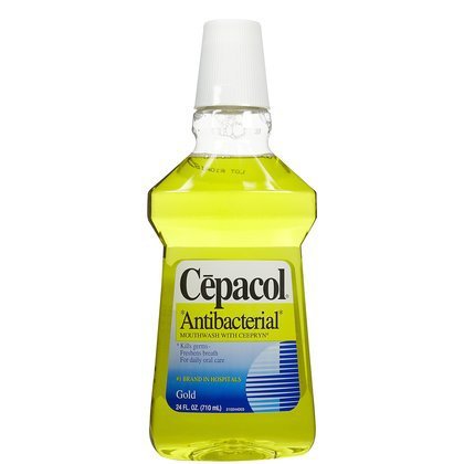 Cepacol® Antibacterial Mouthwash 24 oz. Cinnamon / Eucalyptol / Mint Flavor (800076_EA) 1/EA