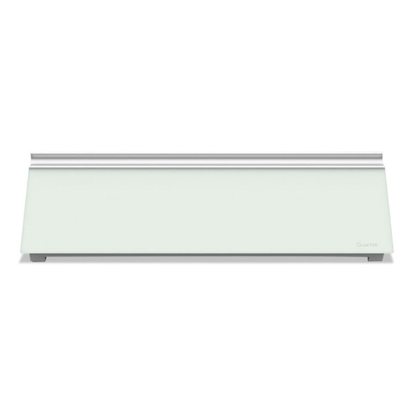 Quartet® Glass Dry Erase Desktop Computer Pad, 18 x 6, White Surface (QRTGDP186)