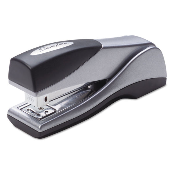 Swingline® Optima Grip Compact Stapler, 25-Sheet Capacity, Silver (SWI87816)