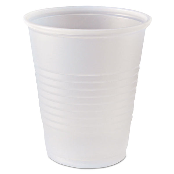 Fabri-Kal® RK Ribbed Cold Drink Cups, 5 oz, Clear, 100/Bag, 25 Bags/Carton (FABRK5)
