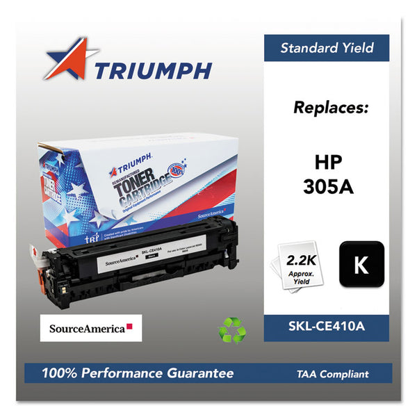 Triumph™ 751000NSH1283 Remanufactured CE410A (305A) Toner, 2,200 Page-Yield, Black (SKLCE410A)