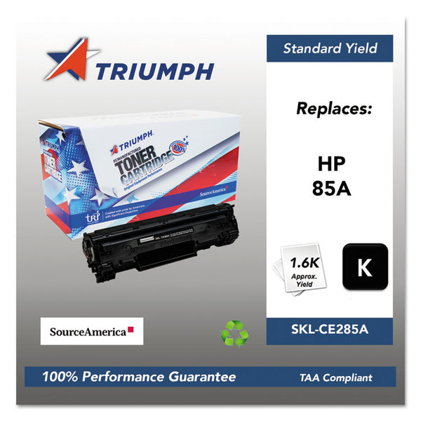 Triumph™ 751000NSH1100 Remanufactured CE285A (85A) Toner, 1,600 Page-Yield, Black (SKLCE285A)