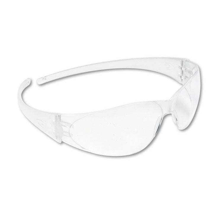 MCR™ Safety Checkmate Wraparound Safety Glasses, CLR Polycarbonate Frame, Coated Clear Lens (CRWCK110) Each