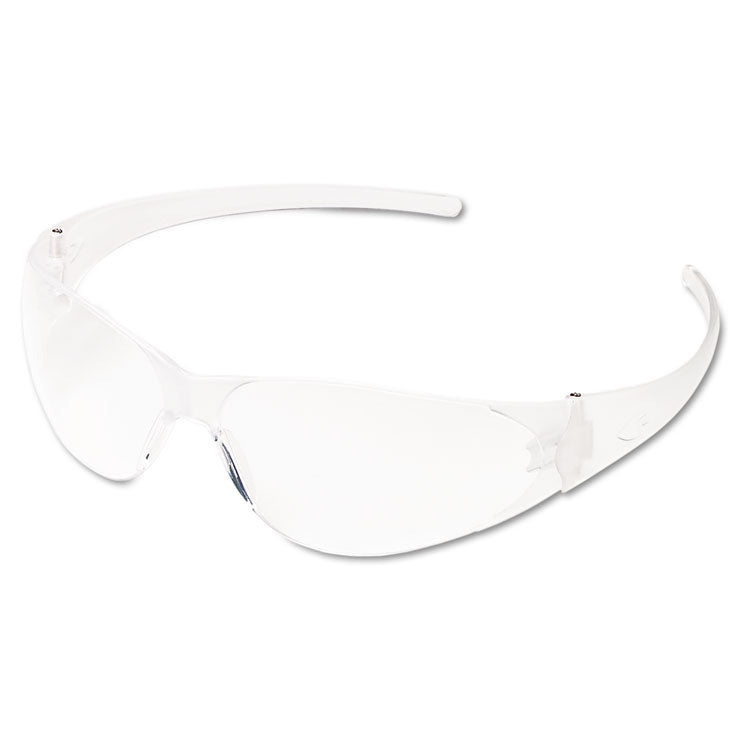 MCR™ Safety Checkmate Wraparound Safety Glasses, CLR Polycarbonate Frame, Coated Clear Lens (CRWCK110) Each