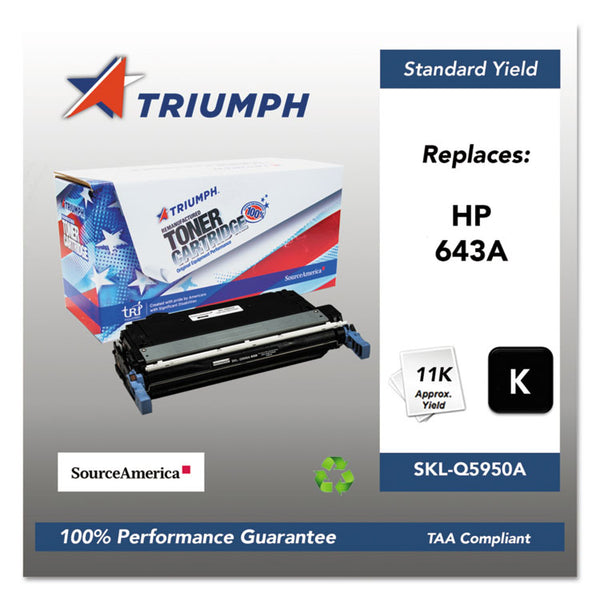 Triumph™ 751000NSH0283 Remanufactured Q5950A (643A) Toner, 11,000 Page-Yield, Black (SKLQ5950A)