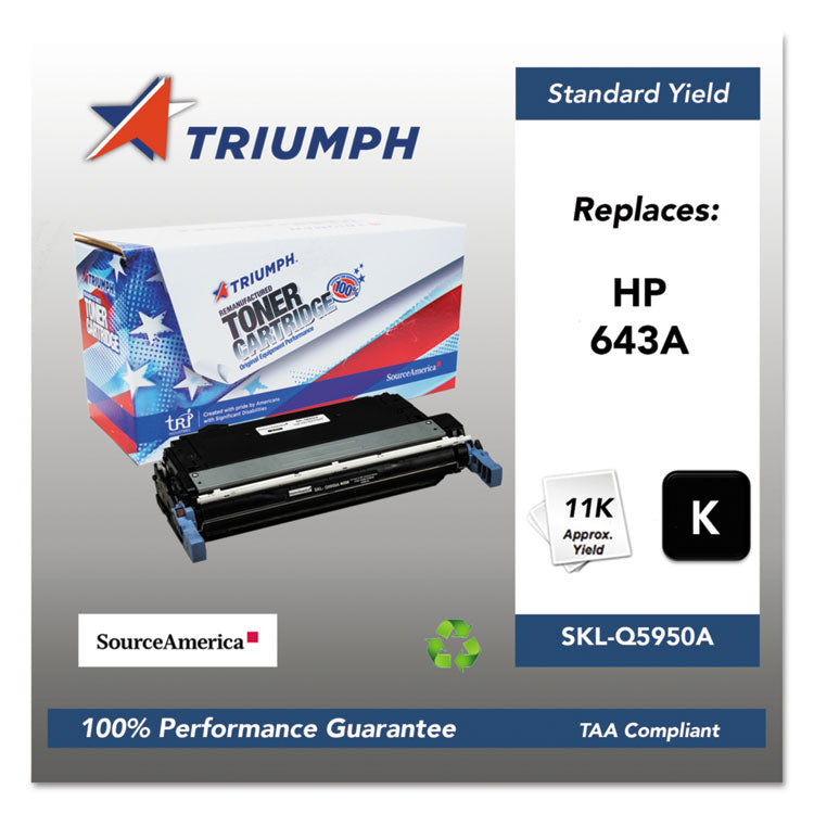 Triumph™ 751000NSH0283 Remanufactured Q5950A (643A) Toner, 11,000 Page-Yield, Black (SKLQ5950A)