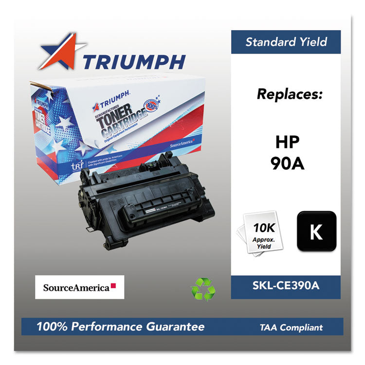 Triumph™ 751000NSH1221 Remanufactured CE390A (90A) Toner, 10,000 Page-Yield, Black (SKLCE390A)