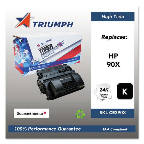 Triumph™ 751000NSH1222 Remanufactured CE390X (90X) High-Yield Toner, 24,000 Page-Yield, Black (SKLCE390X)