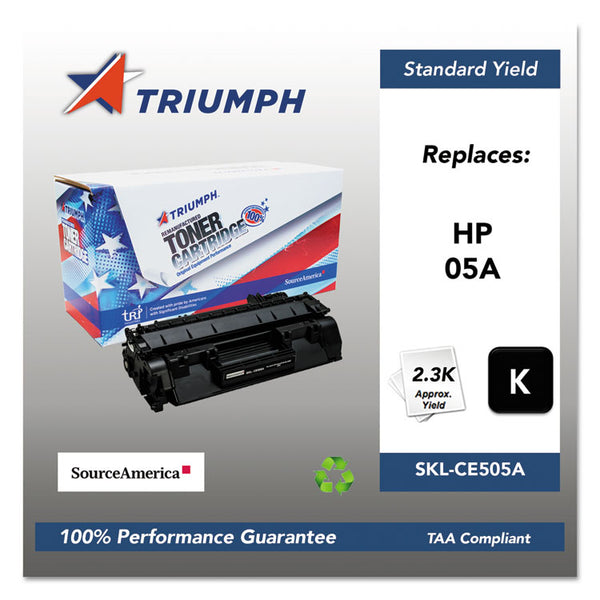 Triumph™ 751000NSH0966 Remanufactured CE505A (05A) Toner, 2,300 Page-Yield, Black (SKLCE505A)