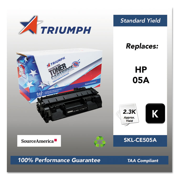 Triumph™ 751000NSH0966 Remanufactured CE505A (05A) Toner, 2,300 Page-Yield, Black (SKLCE505A)