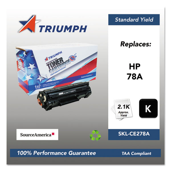 Triumph™ 751000NSH1099 Remanufactured CE278A (78A) Toner, 2,100 Page-Yield, Black (SKLCE278A)