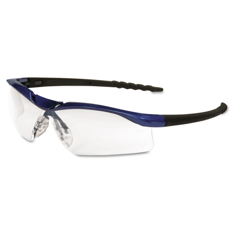 MCR™ Safety Dallas Wraparound Safety Glasses, Metallic Blue Frame, Clear Anti-Fog Lens (CRWDL310AF) Each