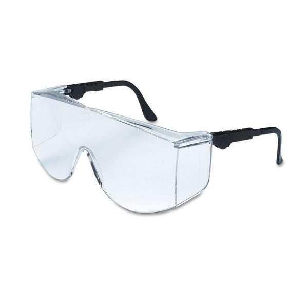 MCR™ Safety Tacoma Wraparound Safety Glasses, Black Frames, Clear Lenses (CRWTC110XL)