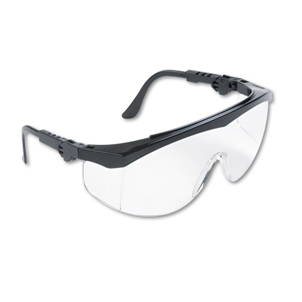 MCR™ Safety Tomahawk Wraparound Safety Glasses, Black Nylon Frame, Clear Lens, 12/Box (CRWTK110) Box of 12