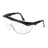 MCR™ Safety Tomahawk Wraparound Safety Glasses, Black Nylon Frame, Clear Lens, 12/Box (CRWTK110) Box of 12