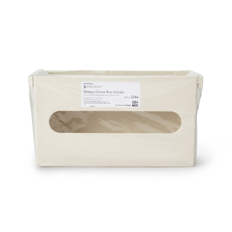 McKesson Prevent® Glove Box Holder Vertical Mounted 1-Box Capacity Putty 3-7/8 X 6-1/2 X 11 Inch Plastic (855129_EA) 1/EA