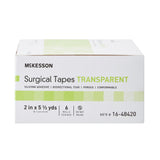McKesson Medical Tape Transparent 2 Inch X 5-1/2 Yard Plastic / Silicone NonSterile (1073807_RL) 1/RL