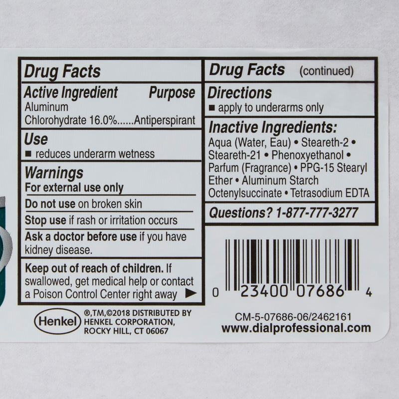 Dial® Antiperspirant / Deodorant Roll-On 1.5 oz. Crystal Breeze Scent (776879_CS) 48/CS