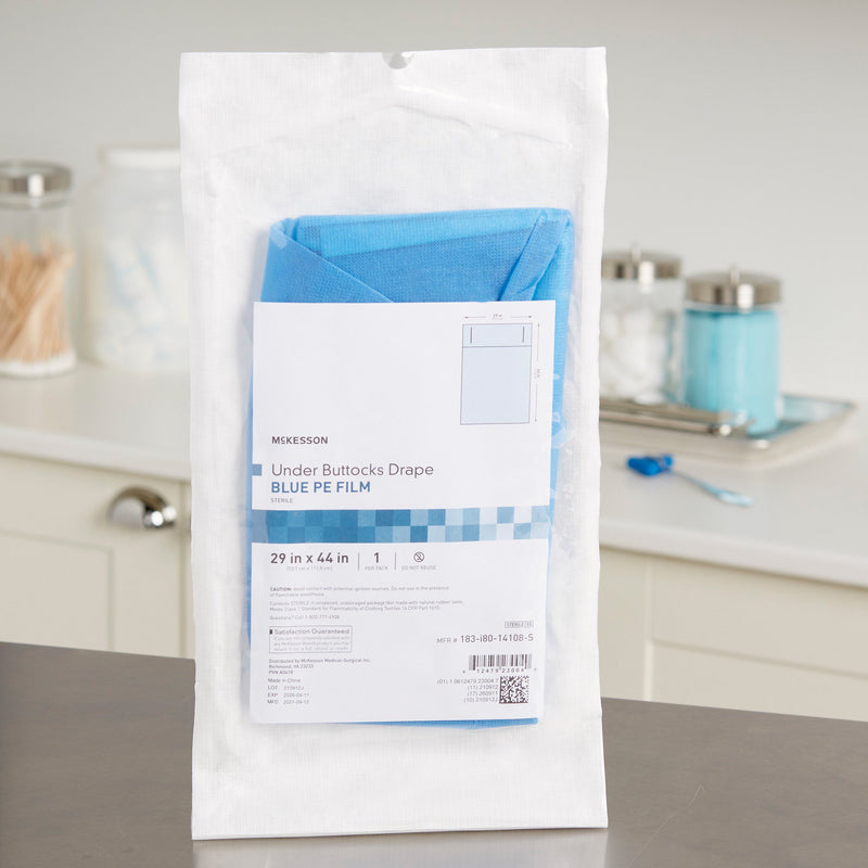 McKesson Obstetrics / Gynecology Drape Under Buttocks Drape 29 W X 44 L Inch Sterile (1101252_CS) 25/CS
